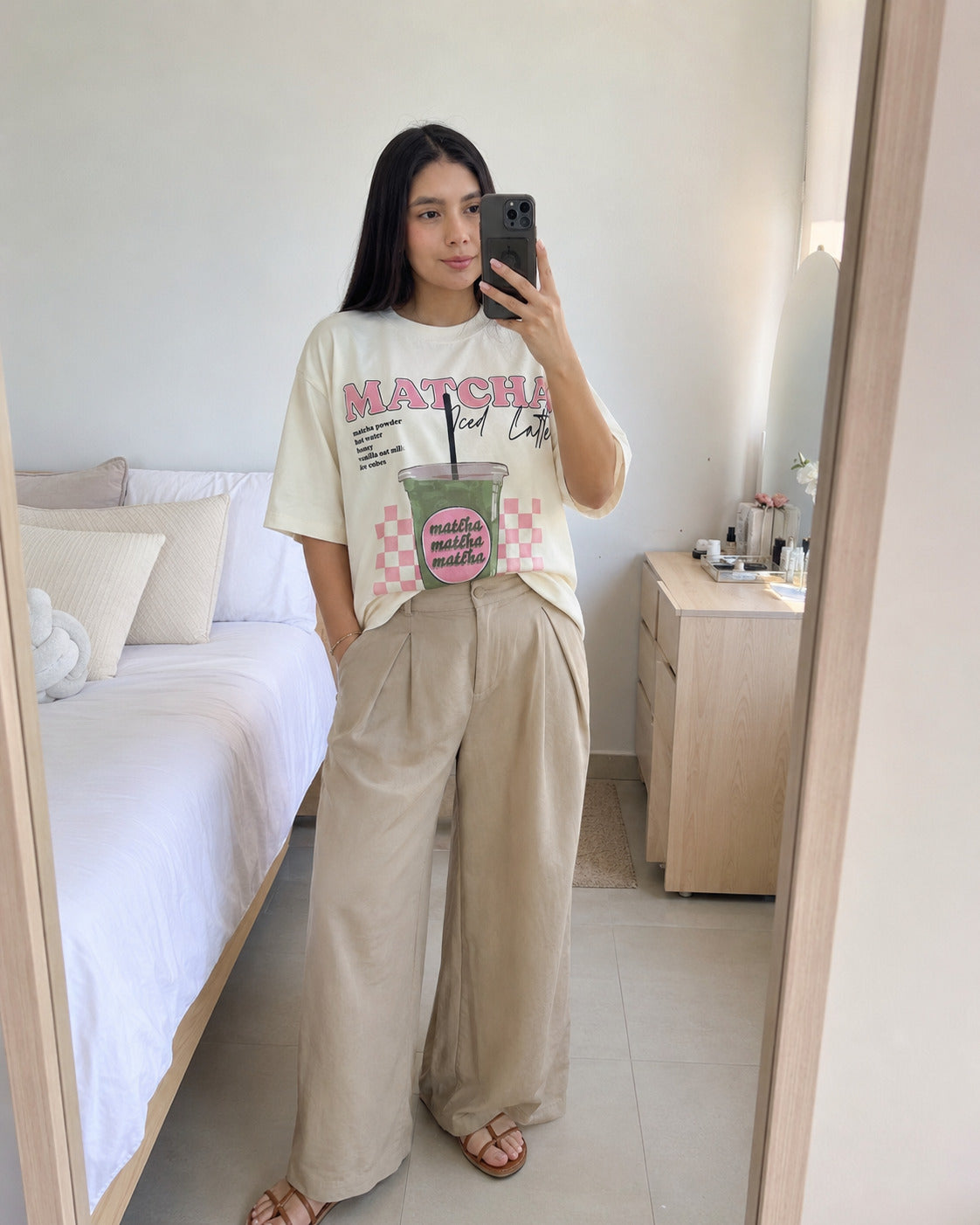 Oversize con outfit elegante